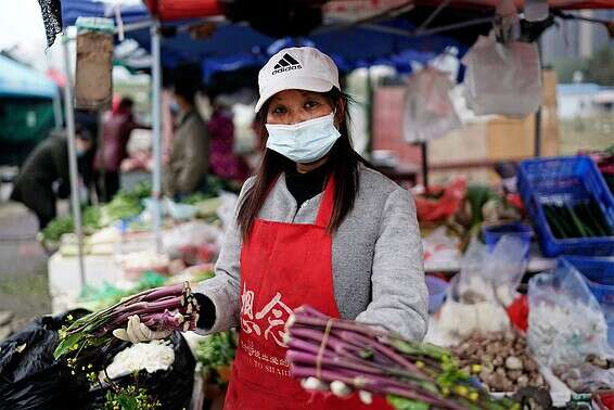 האם באמת שם הכל התחיל, או שמדובר ב"תאונת עבודה" במכון הביולוגי. השוק בווהאן // צילום: GettyImagesa